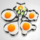 5pcs Fried Egg Non Stick Stainless Steel Pancake Ring Mold Cooking Kitchen Tools