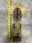 Handmade African Tribal Figure Woven Wood 14   