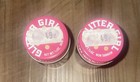 2 Red Glitter Girl Pactra Industries Inc Los Angeles Ca 90028 Glitter Jars