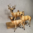 Vintage Breyer Deer Family Buck Doe Fawn Wildlife Series Animal Creation 3123