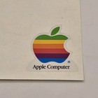 Vintage 80s Apple Macintosh Computer Decals Stickers Rainbow Mac Original Logo