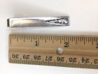 Vintage Tie Bar Clip Silver Tone Art Deco Design Mcm Era Unsigned Circles