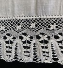 Beautiful Antique Hand Made Maltese Bobbin Lace Handkerchief Wedding Bridal