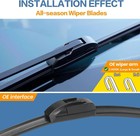 Oem Quality 24 18 Premium Original Replacement Windshield Wiper Blades quiet    