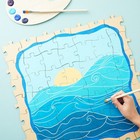 50 Blank Wooden Puzzle Pieces For Crafts  Unfinished Jigsaw  3x3 5 In