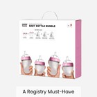 Comotomo Baby Bottle Bundle  Pink   7 Piece Set  7 Count  pack Of 1 