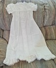 Hand Made Christening Gown  Slip  Bonnets  Booties  Blankets White