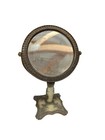 Vtg Brass Ornate Standing Dresser Vanity Makeup Mirror Art Nouveau Inspired