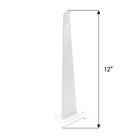 Sswbasics 12  Slatwall Shelf Bracket White  holds 30lbs  Pack Of 10