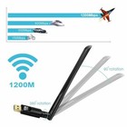 1200mbps Wireless Usb Wifi Adapter Dongle Dual Band 2 4g 5ghz W antenna 802 11ac