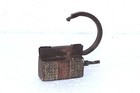 Iron Brass Lock And Key 1900 s Old Vintage Antique Rare Collectible