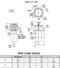Dual  Lit-1250 Hydraulic Filter Assembly Lenz With 10-micron Filter Element