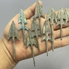 Lot Of 10 Pieces Rare Ancient Luristan Bronze Spearhead Arrowhead Circa 1000 Bc
