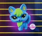 Littlest Pet Shop    black Light Pets     series 2     fox    G7  289 New In Bag 