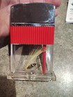 Vintage Fishing Fly Lure Lighter Red Silver Collectible