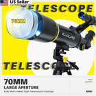 Telescope  70mm Aperture 400mm Az Mount Astronomical Refracting Black-70400 