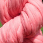 Bubble Gum Pink Wool Roving - Spin Into Yarn  Needle   Wet Felting  Wool Fiber