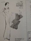 Antique Sewing Pattern   7516 Ladies Night Gown
