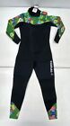 New Hevto Womens 3 2mm Neoprene Full Body Surfing Wetsuit green Flower small