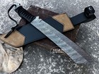 Rambo 4 Iv Damascus Steel Handmade Movie Reproduct Unit Full Tang Fixed Machete 