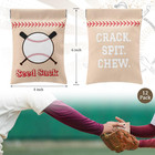 Baseball Seed Sack Bags - Personalized Gift Pouches For Team Events  6 Pcs 