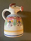 Vintage Espana Hand Painted Bull Cow Creamer Pouring Pitcher Made In Spain