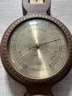 Vintage Taylor Mahogany Temperature Compensated Barometer Thermometer