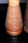 Lot Of 2 Vintage Wooden Textile Beehive Spools bobbins 12 