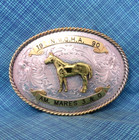 Nmqha Trophy Belt Buckle 1990 Amateur Mares 3   0 Quarter Horse Ssp Mss   gmp163
