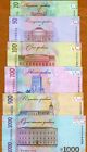 Set Ukraine  20-50-100-200-500-1000 Hryvnia  2021 P-new Unc Commemorative