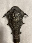 Antique Powder Flask Brass   Bronze
