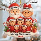 Personalized Christmas Ornament Family Member Name Santa Claus Family Ornaments