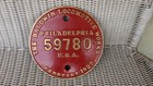 1927 Santa Fe 2-10-2  3919  santa Fe  Steam Locomotive Railroad Builder Plate