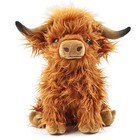 28cm Highland Cow Plush Stuffed Animal Soft Scottish Cow Toy Gift Kids Usa    