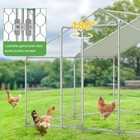 Large Metal Chicken Run Pen Walk-in Cage Poultry Coop For 10-20 Chickens