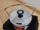 Vtg  Mcm Ice Bucket  Jazz Music Mod Design  Chrome  Insulated 