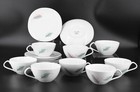 Vtg Kokura Ware Fairwin China Pink Leaves 8 Settings Hostess Set Bowls 64pc
