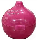 Tupperware Forget Me Not Onion Keeper Red Purple Storage Container New