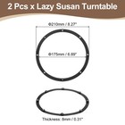 2pcs 8 Inch Rotating Swivel Stand With Steel Ball Bearings  Black  8 Balls