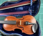Old Full Size Violin With Hard Case And Bow