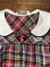 Dennis Primrose School Uniform Plaid Button Down Collared Dress Size 3-4