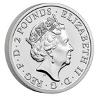 2021 Britannia Uk   2 One Ounce  999 Fine Silver Coin - Limited Edition Of 7 500