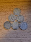 Canada Newfoundland 5 Cents 1943 C 0 925 Silver Coin Lot Of 6  Only 351 666 Made