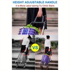 Folding Rolling Cart With Wheels Shopping Cart Portable Trolley Bag Utility Cart