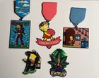2025-2026 The Simpsons Themed Fiesta Medals - Lot Of 5 Medals - Very Rare - Htf