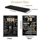 70th Birthday Decorations Back In 1956 Table Sign For Men Women Black Gold 70th
