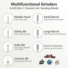 Electric Nail Drill Machine Professional  Rechargeable Cordless Grey