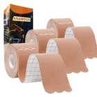 3rolls Kinesiology Tape Latex Free Cotton Elastic Athletic Tape For Joints  Knee