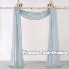 Sheer Scarf Curtain For Bedroom - Window Topper Valance Voile Panel Classic For 