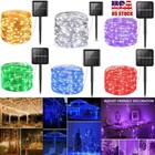 100led Solar Fairy String Lights Christmas Tree Wedding Xmas Party Outdoor Decor